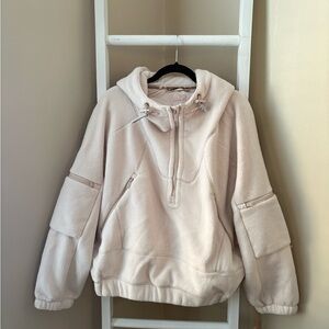 BNWT FP Movement by Free People Cream Fleece pullover